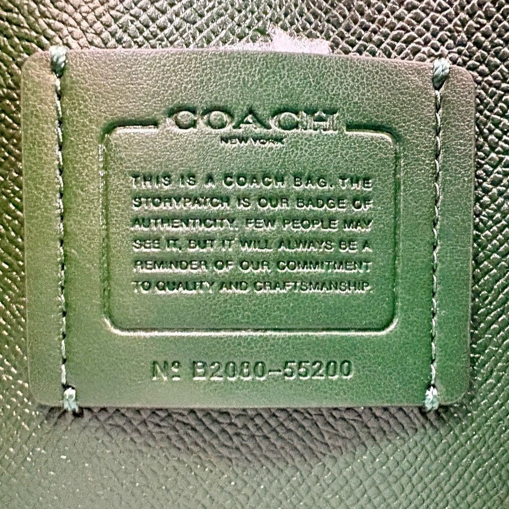 Coach Charlie Bucket 21 Crossbody Pebbled Leather Light Fern Green New Classic - Picture 10 of 15